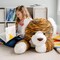 Animal Adventure | Sqoosh2Poof Giant, Cuddly, Ultra Soft Plush Stuffed Animal with Bonus Interactive Surprise - 44" Tiger
